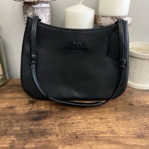 Coach Penelope  Black Leather Shoulder Bag
